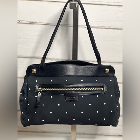kate spade Handbags - Kate Spade Black and White Polka Dot Bag